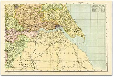 Yorkshire - South East (1900): Cassini Historical Map, Rolled (BCO-YSE) by unknown author