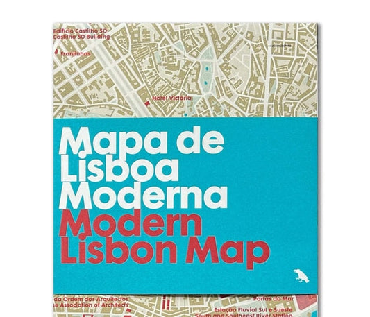 Modern Lisbon Map / Mapa de Lisboa Moderna Guide to Modern Architecture in Lisbon by Elisa Pegorin