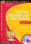 Developing Literacy: Sentence Structure and Punctuation: Ages 4-5 (with free cd-rom) by Christine Moorcroft