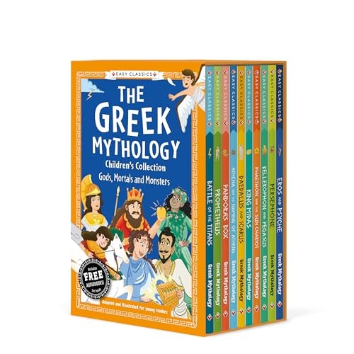 Greek Mythology Children's Collection: Gods, Mortals and Monsters: 10 Book Box Set (Easy Classics) by Stella Tarakson