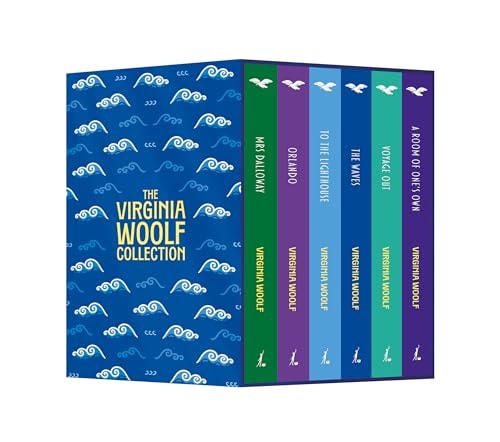 The Virginia Woolf Collection 6 Books set (A Room Of One's Own, Mrs Dalloway, Voyage out, The Waves, by Virginia Woolf