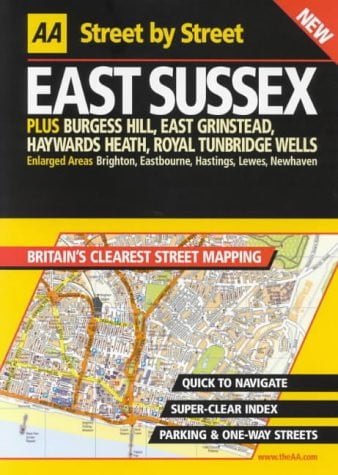 AA Street by Street East Sussex (Shelfworn) by Automobile Association