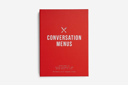 Conversation Menus Card Set: Questions to foster friendship and bring meals to life by The School of Life