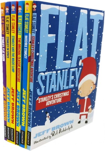Flat Stanleys Weihnachtskollektion, 6 Bücher, Set von Jeff Brown