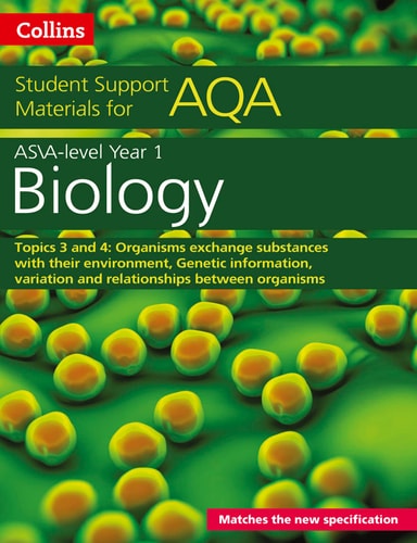 Collins Student Support Materials - AQA a Level Biology Year 1 and AS Topics 3 And 4 by Mike Boyle