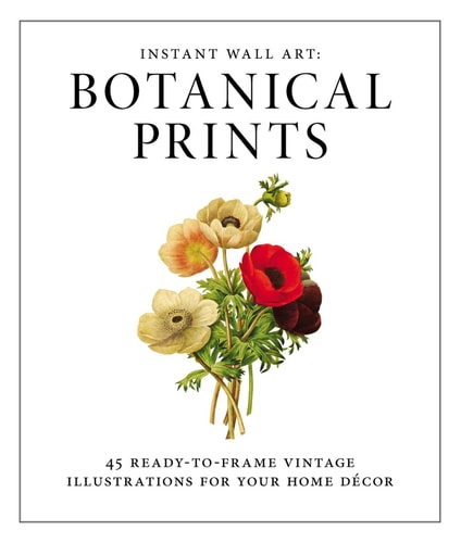 Instant Wall Art - Botanical Prints: 45 Ready-to-Frame Vintage Illustrations for Your Home Decor by Adams Media