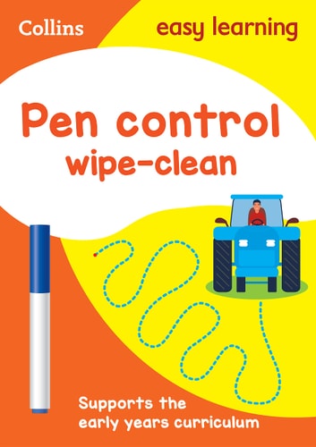 Pen Control Age 3-5 Wipe Clean Activity Book Ideal for Home Learning by Collins Easy Learning
