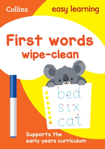 First Words: Wipe-Clean Activity Book (Collins Easy Learning Preschool) (shelf worn) by HarperCollins UK