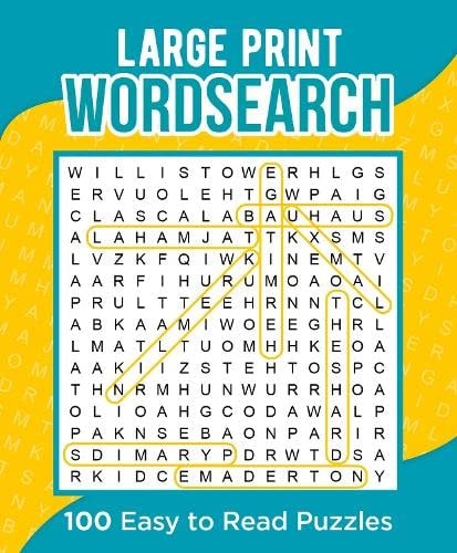 Large Print Wordsearch by Eric Saunders