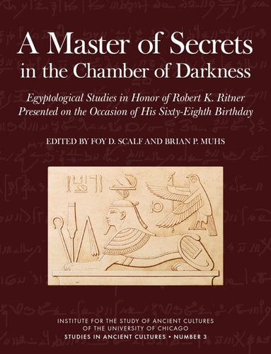 A Master of Secrets in the Chamber of Darkness Egyptological Studies (Shelfworn) by Foy Scalf | Brian Paul Muhs