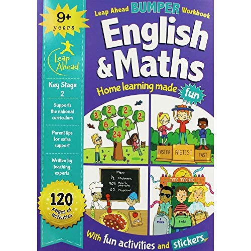 Leap Ahead Bumper Workbook: English & Maths: Home Learning Made Fun by First4Maths | Allison Riley