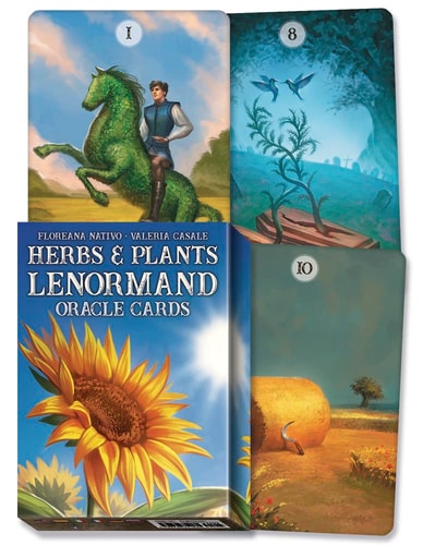 (TXS) Herbs & Plants Lenormand Oracle Cards by Floreana Nativo | Valeria Casale