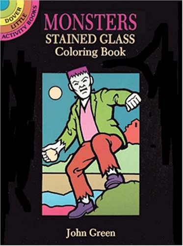 Monsters Stained Glass Coloring Book by John Green | Coloring Books