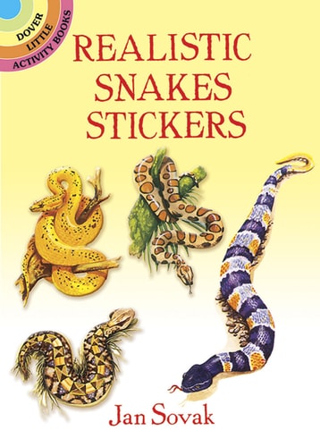 Realistic Snakes Stickers (Dover Little Activity Books Stickers) by Jan Sovak