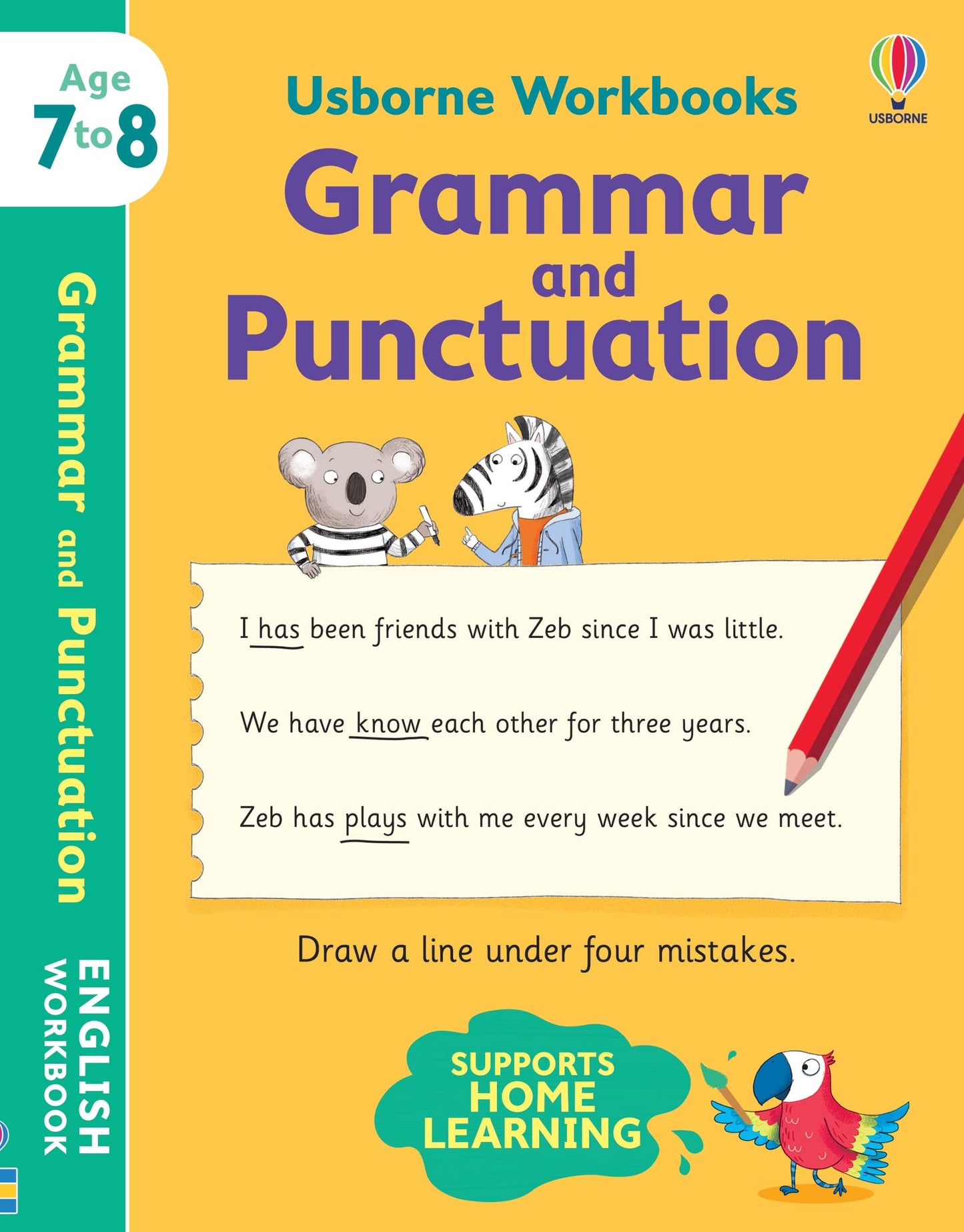 Usborne Workbooks: Grammar and Punctuation 7-8 by Watson Hannah