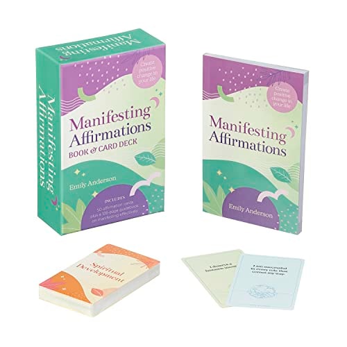 Buch und Kartenspiel „Manifesting Affirmations“ von Arcturus Publishing (TXS)