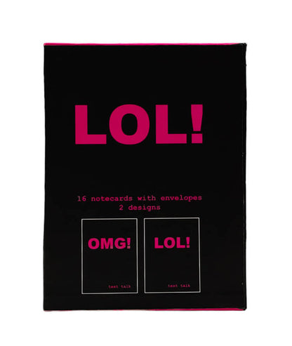 OMG! / LOL! Text Talk Magnetic Envelope Box (16 cards & envelopes) by -