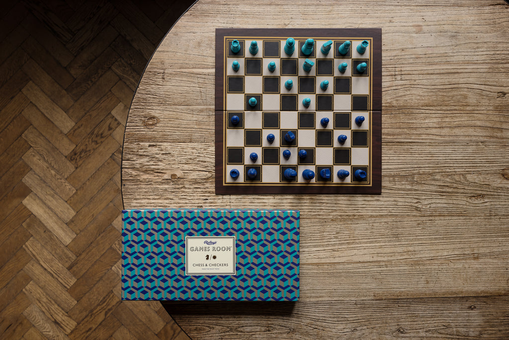 Ridley's Games Room: Chess & Checkers (blue edition) by Ridleys