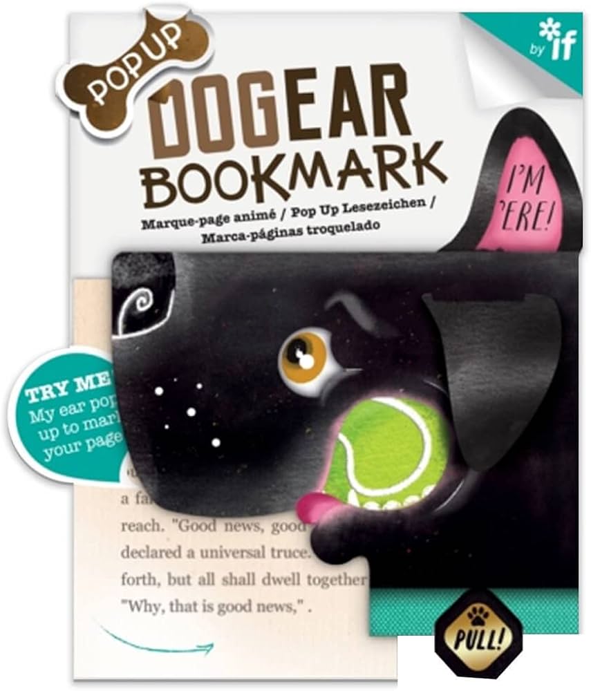 Dog Ear Pop Up Bookmark: Black Labrador (Diana) by -