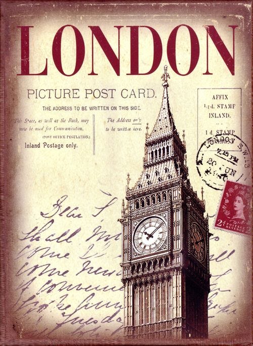 London / New York  (10 cards in 2 designs) by -