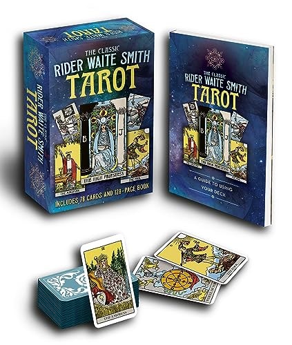 (TXS) Classic Rider Waite Smith Tarot Book & Card Deck (7.4x4.7, 128pg by Waite, A E
