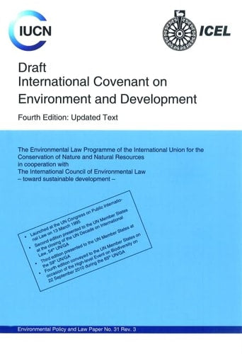 Draft International Covenant on Environment and Development (Shelfworn) by IUCN Commission on Environmental Law