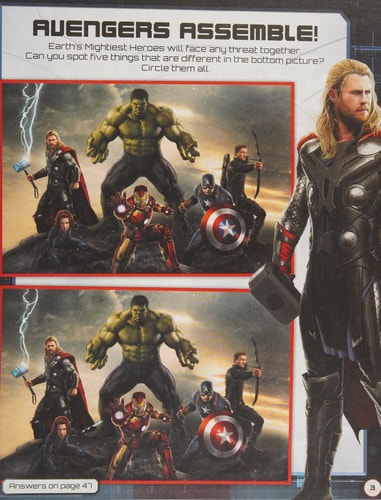 Marvel Avengers Age of Ultron Earth-Saving Activities: (shelfworn) by Parragon Books