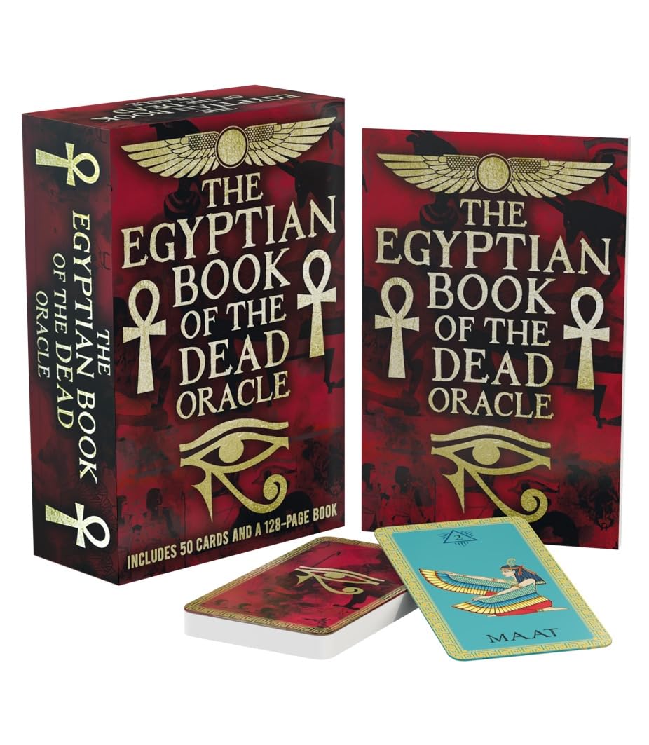 Egyptian Book Of The Dead Oracle Book + 50 Cards (7.4x4.7, 128pg by  Marie Bruce