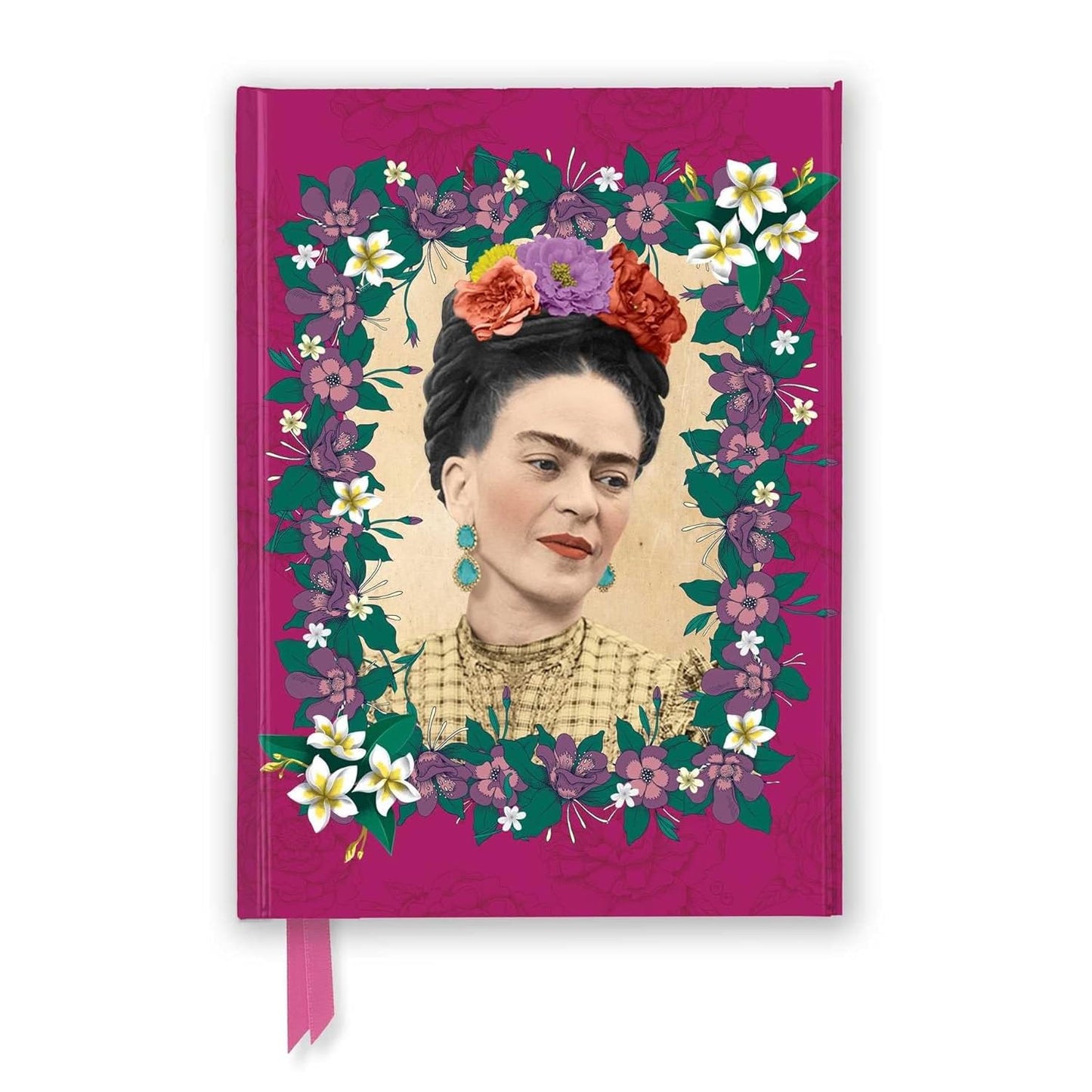 (TXS) Frida Kahlo: Dark Pink (Foiled Journal) by Flame Tree Studio