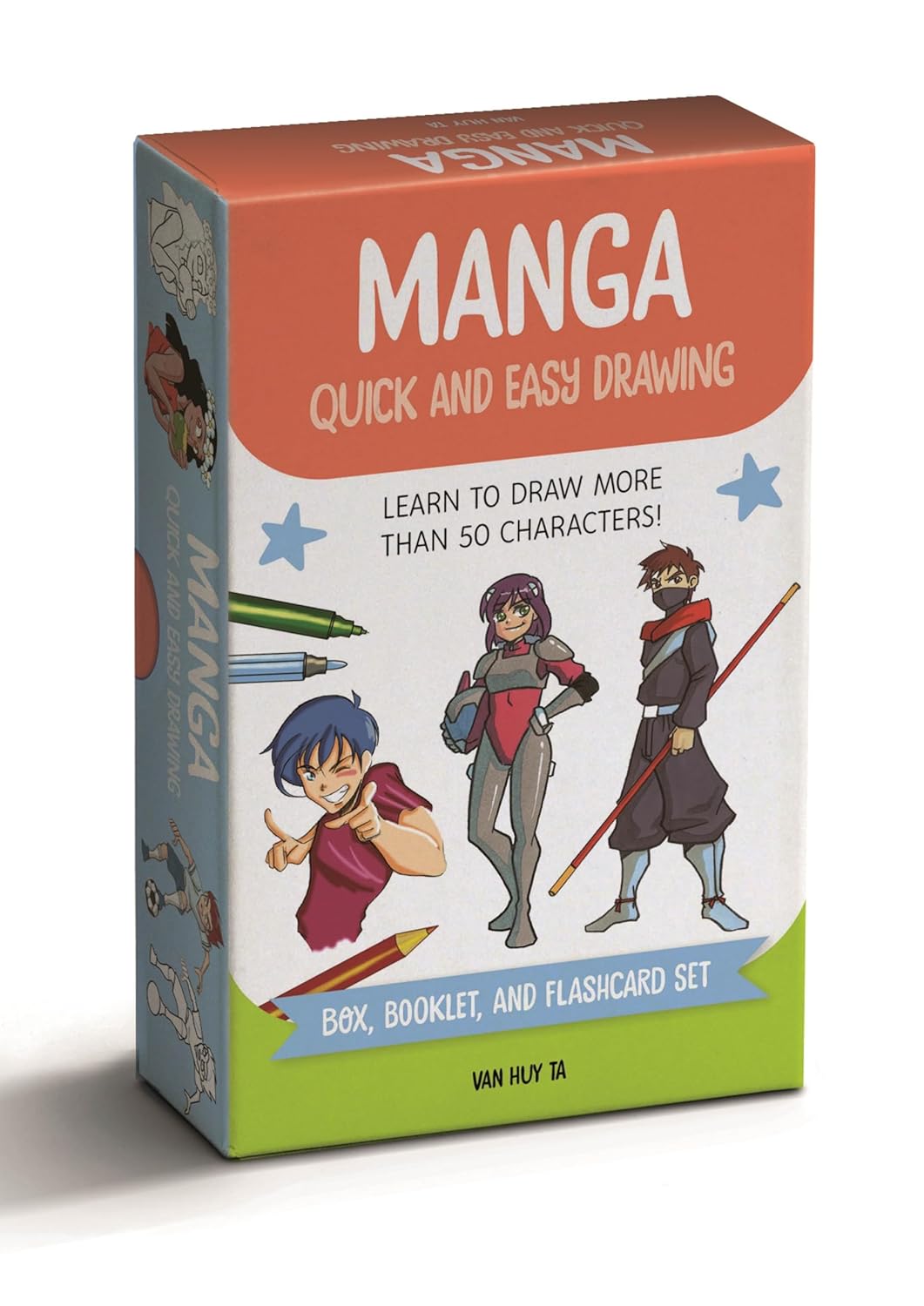Manga Quick and Easy Drawing Deck: Learn to Draw More than 50 Characters! by Van Huy Ta