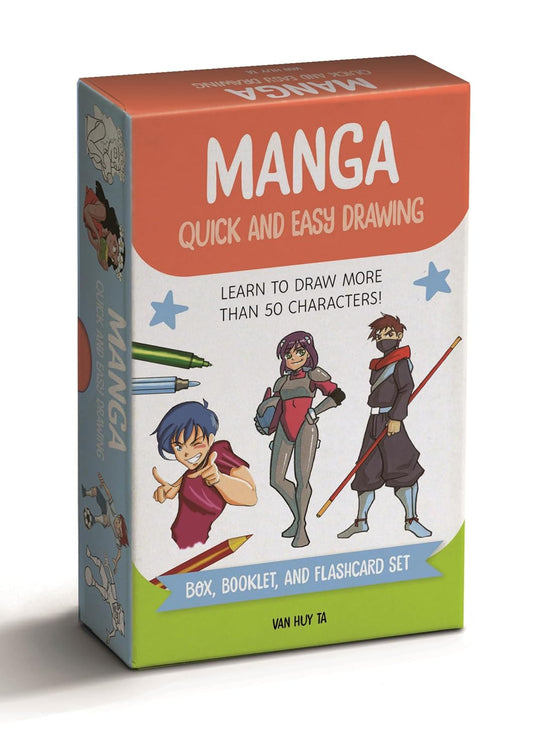 Manga Quick and Easy Drawing Deck: Learn to Draw More than 50 Characters! by Van Huy Ta