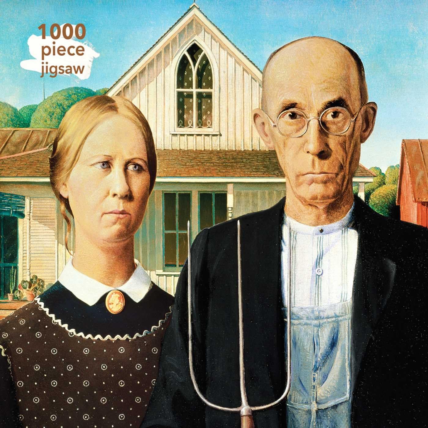 (TXS) Grant Wood: American Gothic Jigsaw: 1000 Piece Jigsaw (1000-piece Jigsaws) by Grant Wood