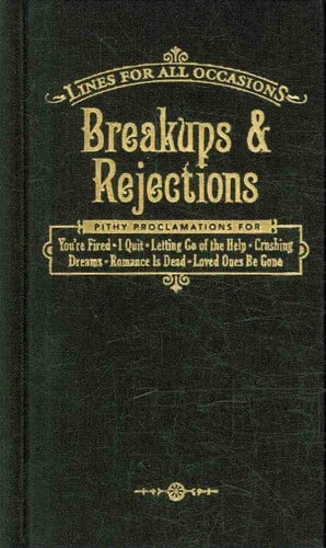 Break Ups and Rejections : pithy Proclamations For (shelfworn) by Knock Knock