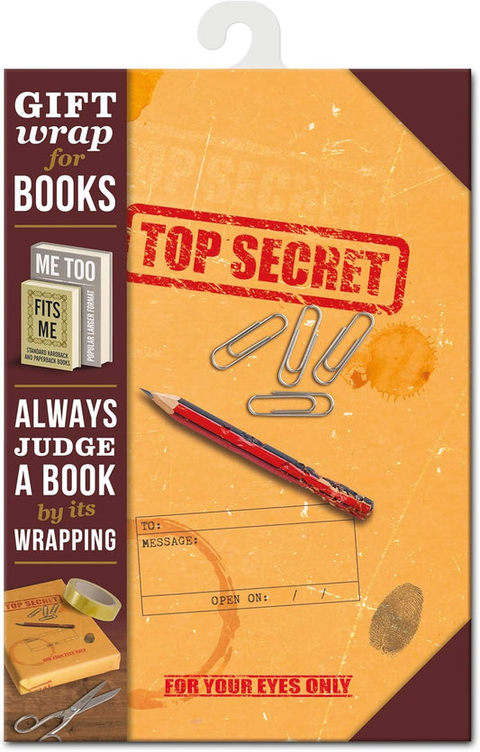 Gift Wrap For Books: Top Secret by -