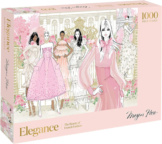 Megan Hess Elegance: The Beauty of French Fashion (1000-Piece Jigsaw Puzzle) by Megan Hess