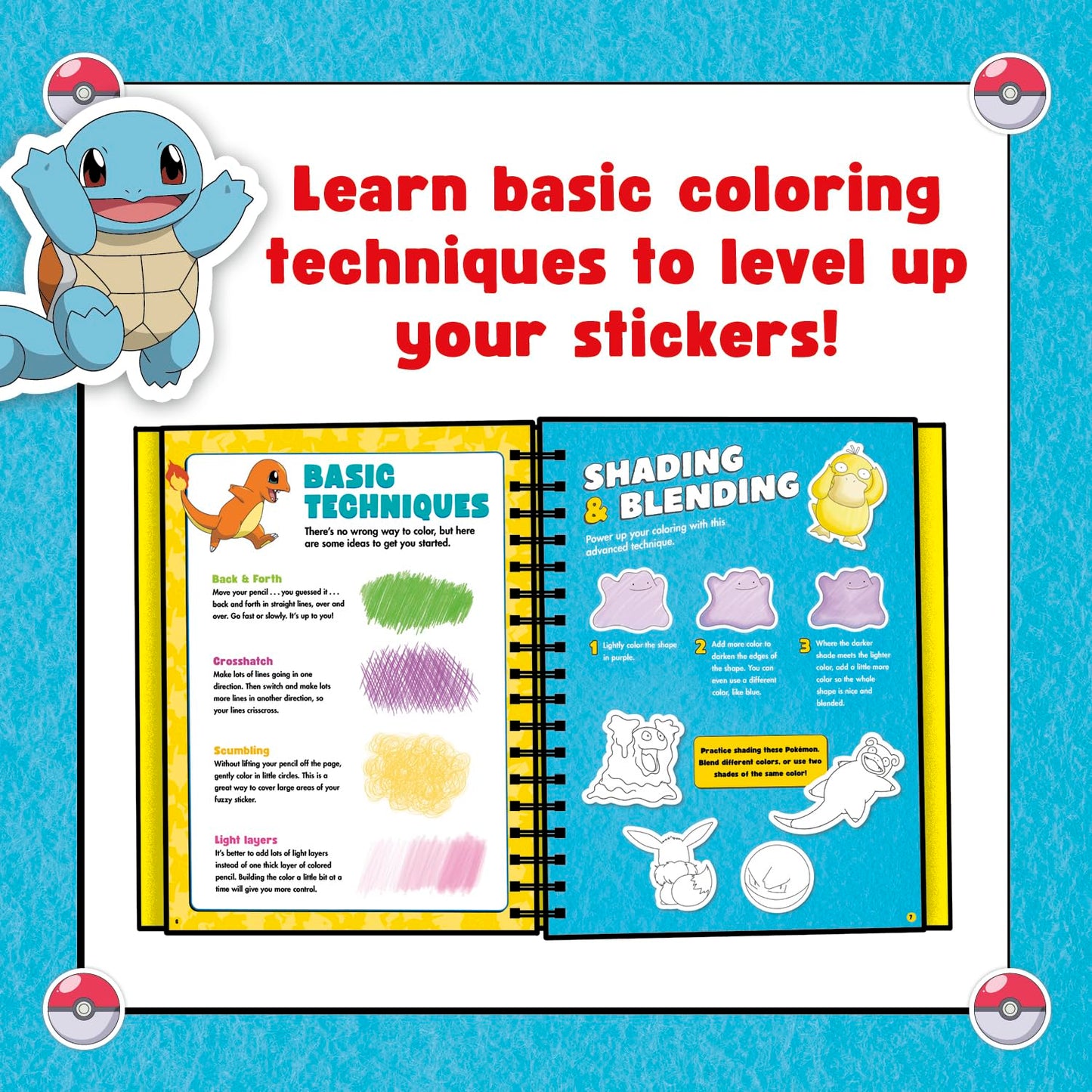 Pokemon Color Your Own Fuzzy Stickers by Klutz Press