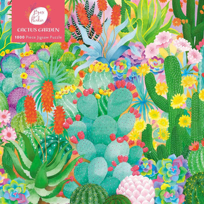 (TXS) Adult Jigsaw Puzzle: Bex Parkin: Cactus Garden: 1000-piece Jigsaw Puzzles by Flame Tree Studio