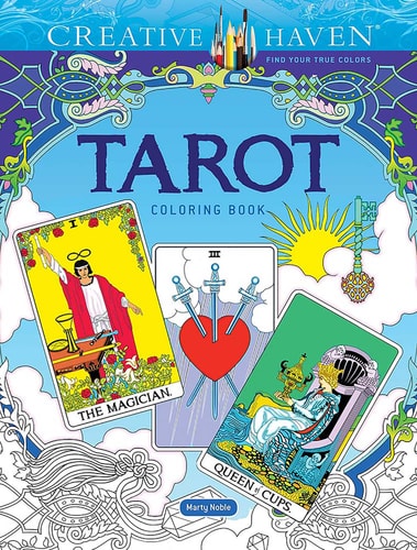 Creative Haven Tarot Coloring Book by Marty Noble