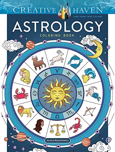 Creative Haven Astrology Coloring Book (Malbücher für Erwachsene: Fantasy) von Jessica Mazurkiewicz