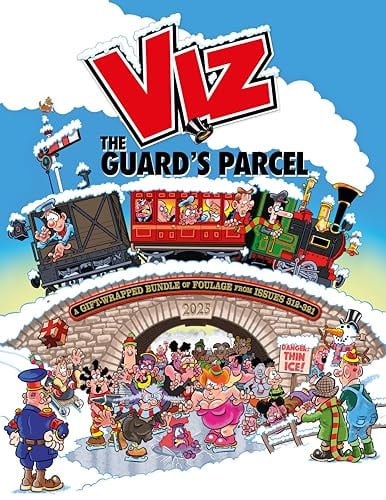 Viz Annual 2025: the Guard's Parcel A Gift-Wrapped Bundle of Foulage from Issues 312-321 by VIZ. | Viz Magazine