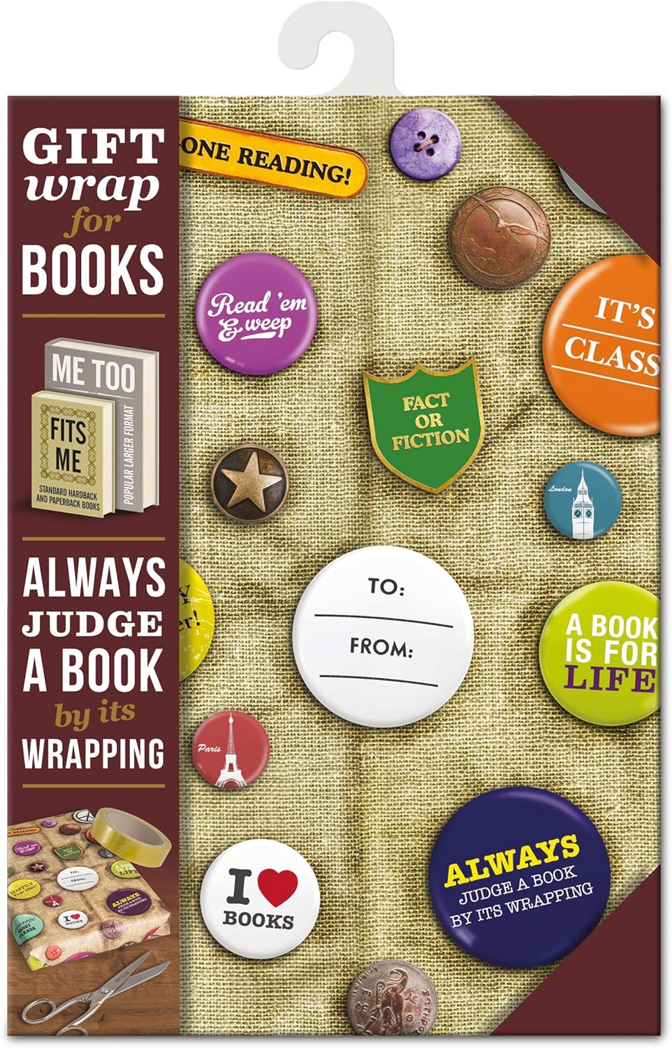 Gift Wrap For Books: Book Badges by -