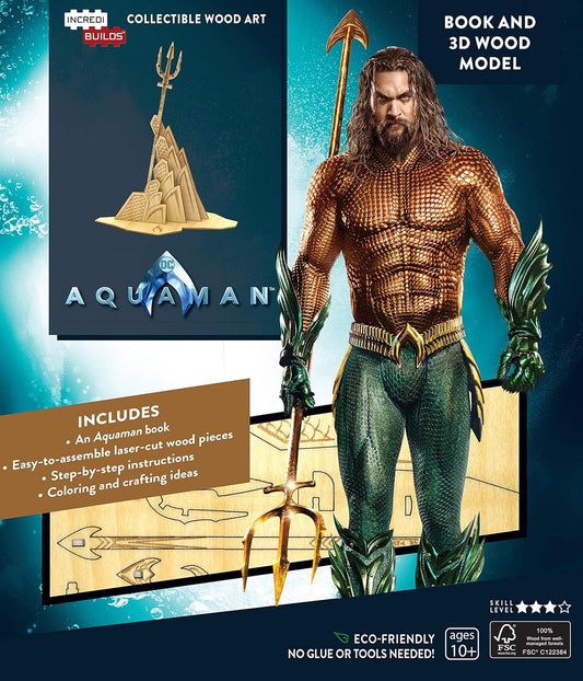 IncrediBuilds: Aquaman Book and 3D Wood Model by Insight Editions