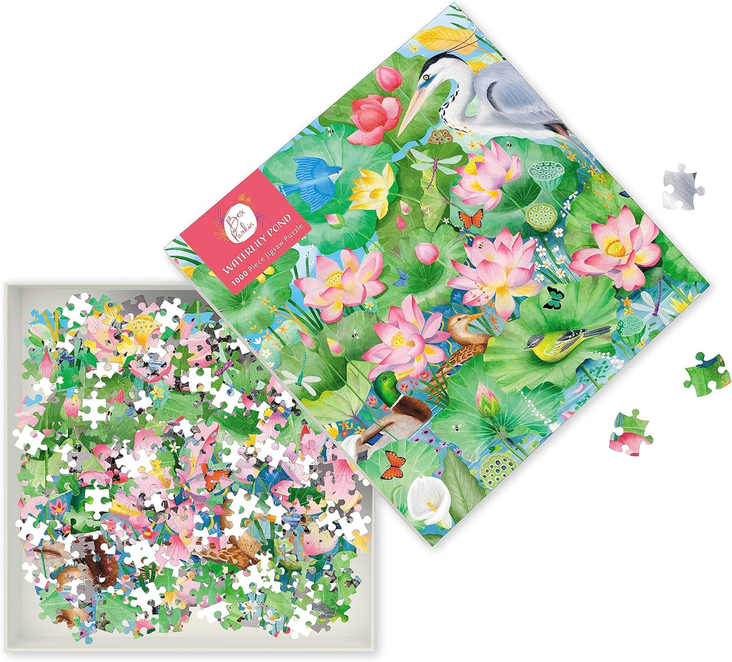 (TXS) Adult Jigsaw Puzzle - Bex Parkin - Waterlily Pond : 1000-pieces by Flame Tree Studio (cor)
