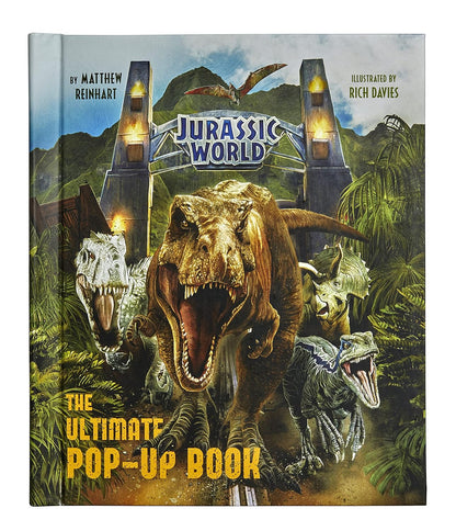 OFFER: Jurassic World: The Ultimate Pop-Up Book NON-MINT (Shelf wear to cover & pages) by Matthew Reinhart