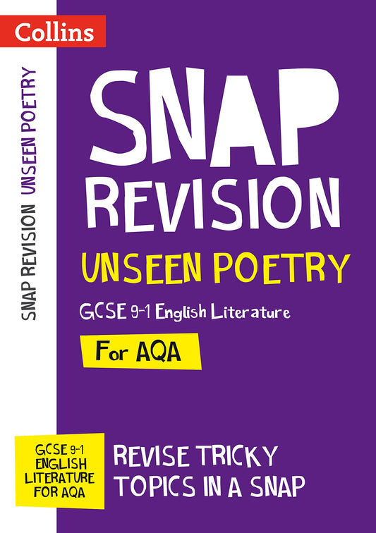 Schnellüberarbeitung: Ungesehene Poesie GCSE 9-1 Englische Literatur für AQA von -