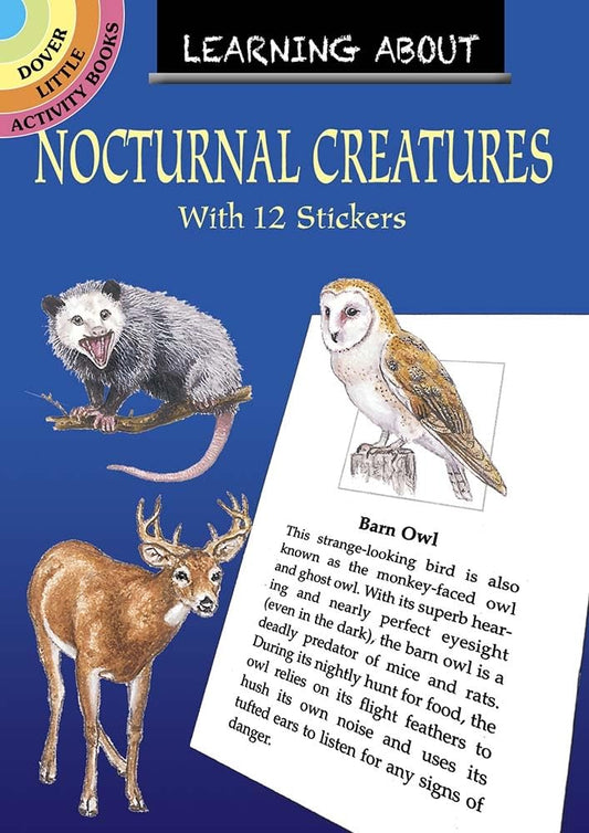 Dover Little Activity Books: Nocturnal Creatures (with 12 stickers) by Sy Barlowe