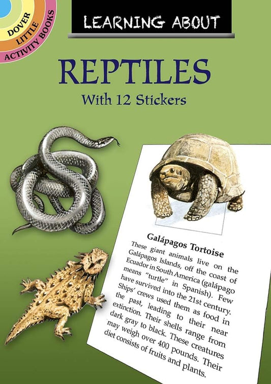 Learning About Reptiles (with 12 stickers) by Jan Sovak