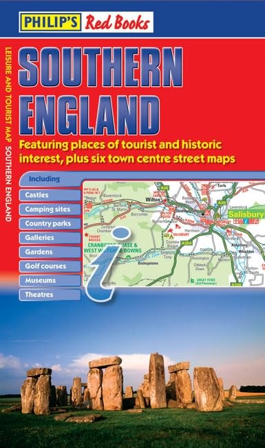 Southern England: Leisure & Tourist Map by Philips Red Books