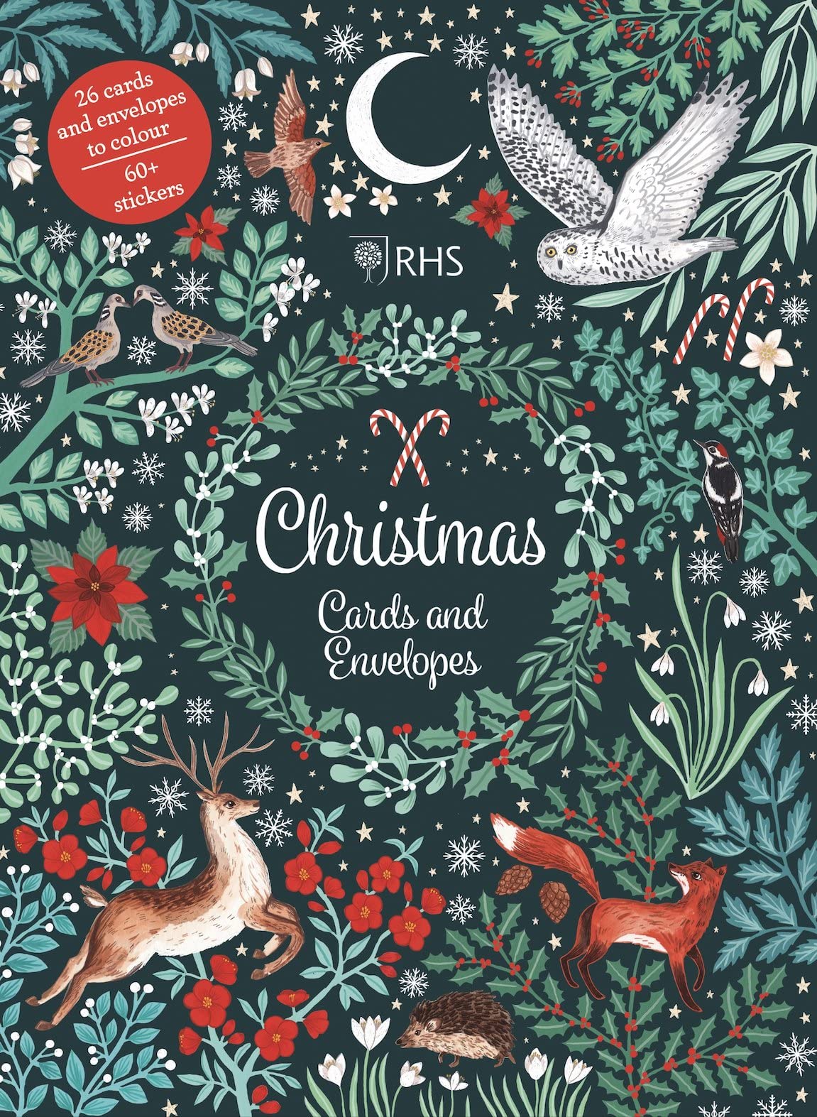 RHS: Christmas Cards and Envelopes (to colour - with stickers) by Scholastic | Zanna Goldhawk