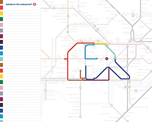 Animals On The Underground: Desktop Jotter by -
